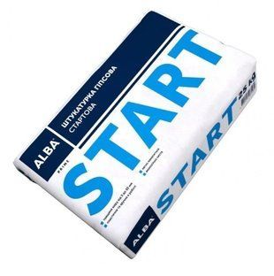 Штукатурка гіпсова АЛЬБА стартова &laquo;START&raquo; 30 кг 50126 фото